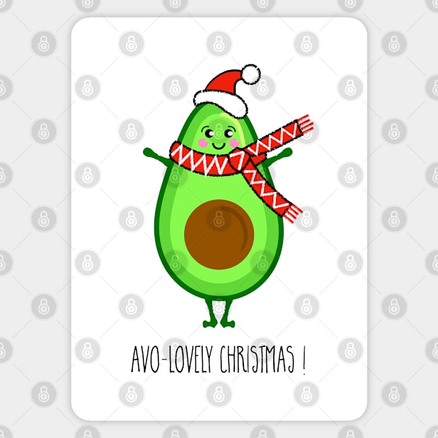 Avocado Christmas Illustration Sticker by AdamRegester